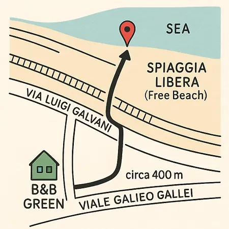 לינה וארוחת בוקר B&B Green